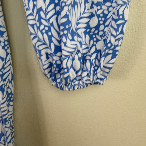 Boden Women Botanical Leaf Print Tassel Belt Maxi Dress Size US 2P Lightweight - Picture 6 of 13